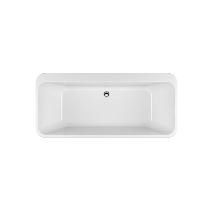 Wanna wolnostojąca przyścienna Excellent Lila 2.0, 150x72cm, akrylowa, z przelewem, biała