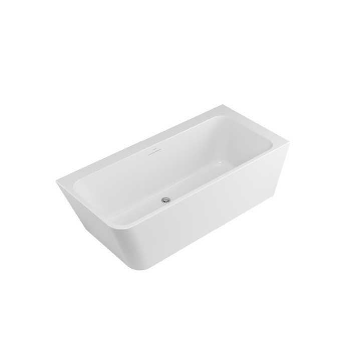 Wanna wolnostojąca narożna lewa Excellent Lila 2.0, 160x73cm, akrylowa, z przelewem, biała