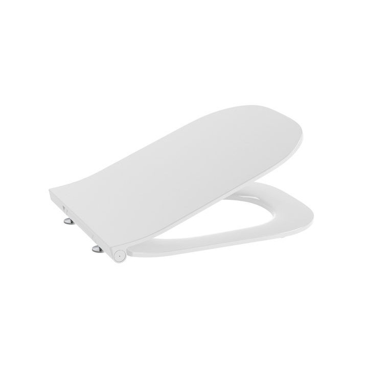 Deska WC Roca Gap Round Compacto, wolnoopadająca, Supralit, biała