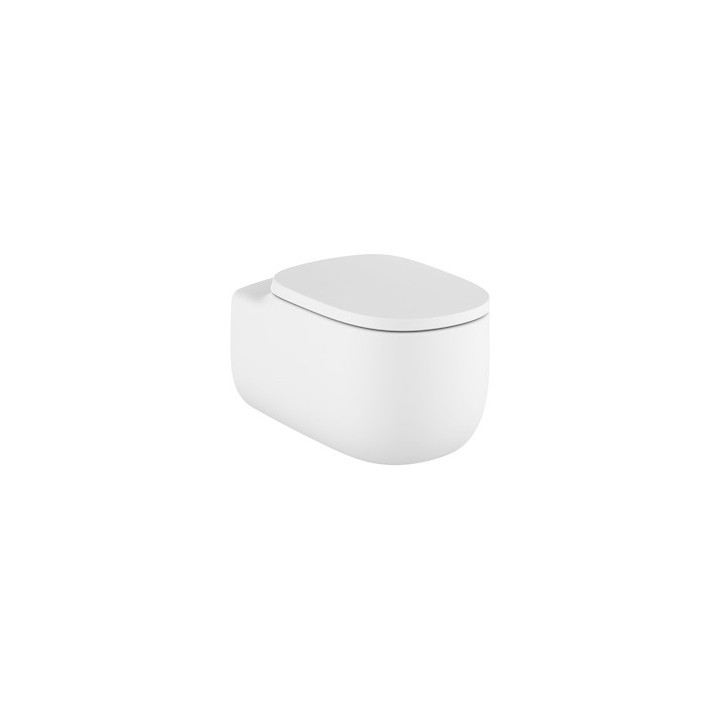 Miska wisząca Roca Beyond, bezrantowa, 58x40cm, Maxi Clean, biała