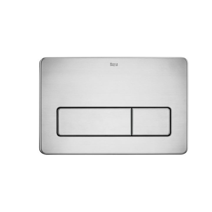 Przycisk spłukujący do stelaża Roca Duplo One, podwójny, PL2, szary lakierowany