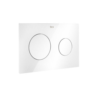 Przycisk spłukujący do stelaża Roca Duplo One, podwójny, PL7, biały mat