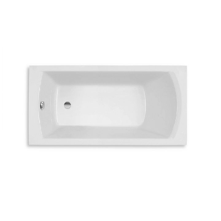 Wanna prostokątna Roca Linea XL Slim, 160x75cm, akrylowa, biała