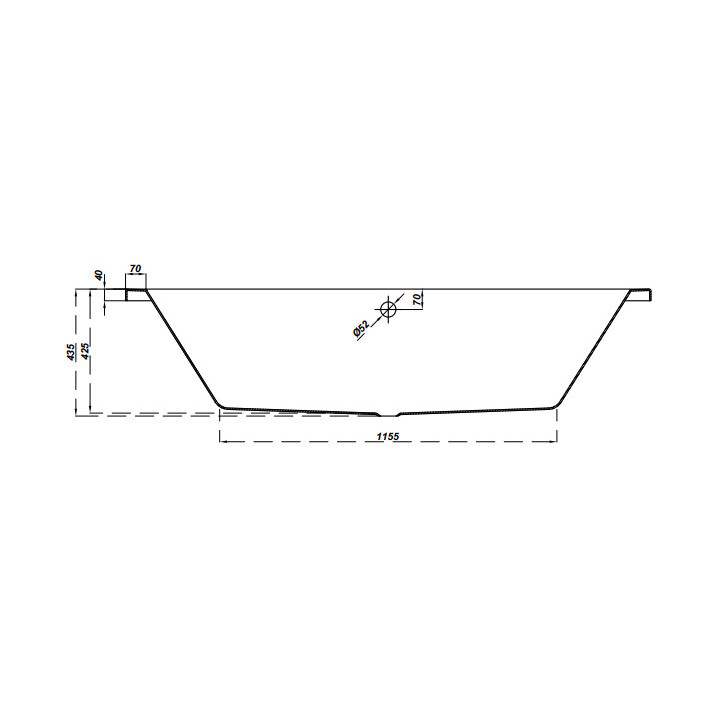 Wanna prostokątna Cersanit Intro, 180x80cm, akrylowa, biała