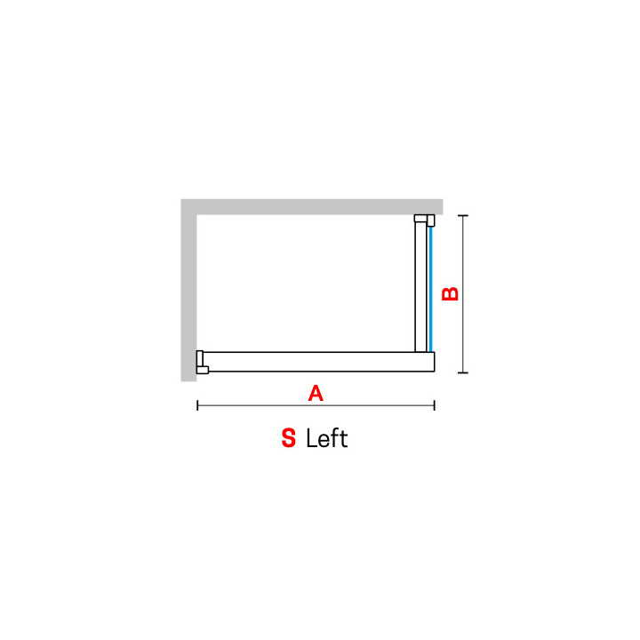 Kabina prysznicowa Walk-In Novellini Kaudra H+H Frame, 120x70cm, wersja prawa, z półką, profil biały mat