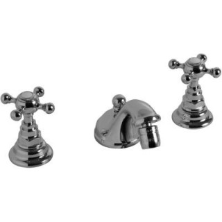 Bateria bidetowa 3-otworowa Kerasan Retro, korek automatyczny, złoty