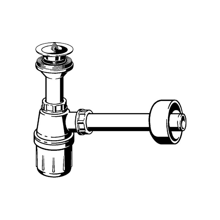 Umywalkowy syfon butelkowy Viega, tworzywo sztuczne, wzór 5726PL