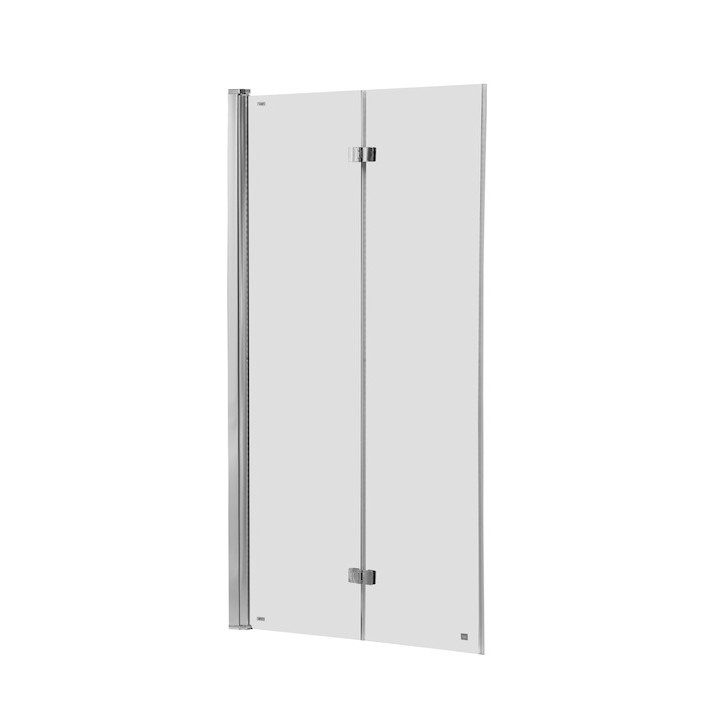Parawan nawannowy Roca Capital, 115x140cm, składany, powłoka MaxiClean, profile aluminiowe chromowane