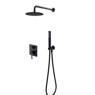 Bateria wannowa Besco Decco, natynkowa, wylewka 182mm, zestaw natryskowy, chrom