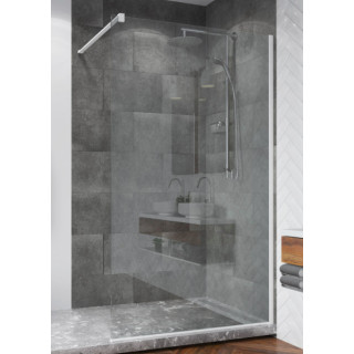 Scianka wolnostojąca Walk-in Sanswiss Easy STR4P, 140x200cm, biały profil