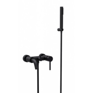 Bateria wannowa Besco Decco, natynkowa, wylewka 182mm, zestaw natryskowy, chrom