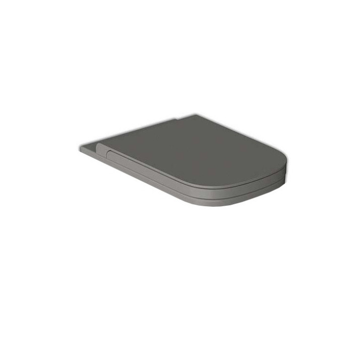 Miska wisząca Hatria Next, 56x34cm, bez kołnierza, antracytowa