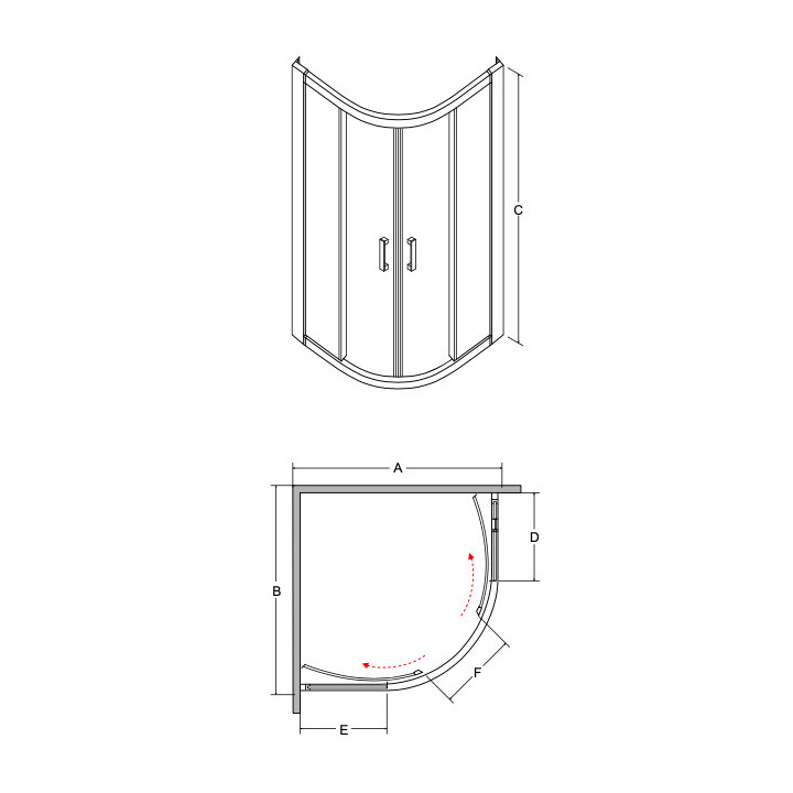 Kabina prysznicowa asymetryczna Besco Modern 185, 120x90cm, szkło przejrzyste, profil chrom