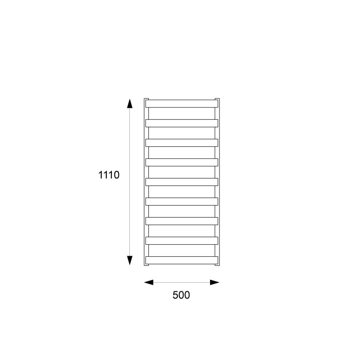 Grzejnik łazienkowy Excellent Meteor 111, grey metallic