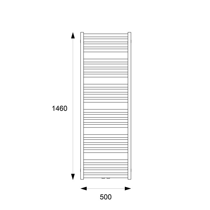 Grzejnik łazienkowy Excellent Horos 121, 1210x500, szary metalik
