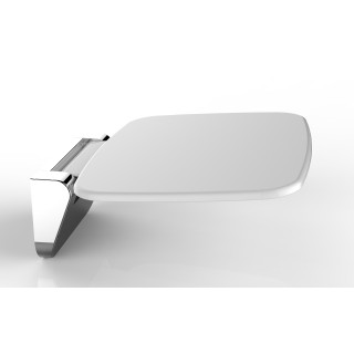 Siedzisko prysznicowe Excellent Actima Seduro, składane, 350x392mm, biały/chrom