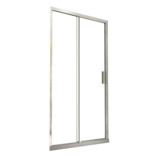 Drzwi prysznicowe do wnęki Besco Viva, 100x195cm, lewe, wahadłowe, szkło przejrzyste, profil chrom