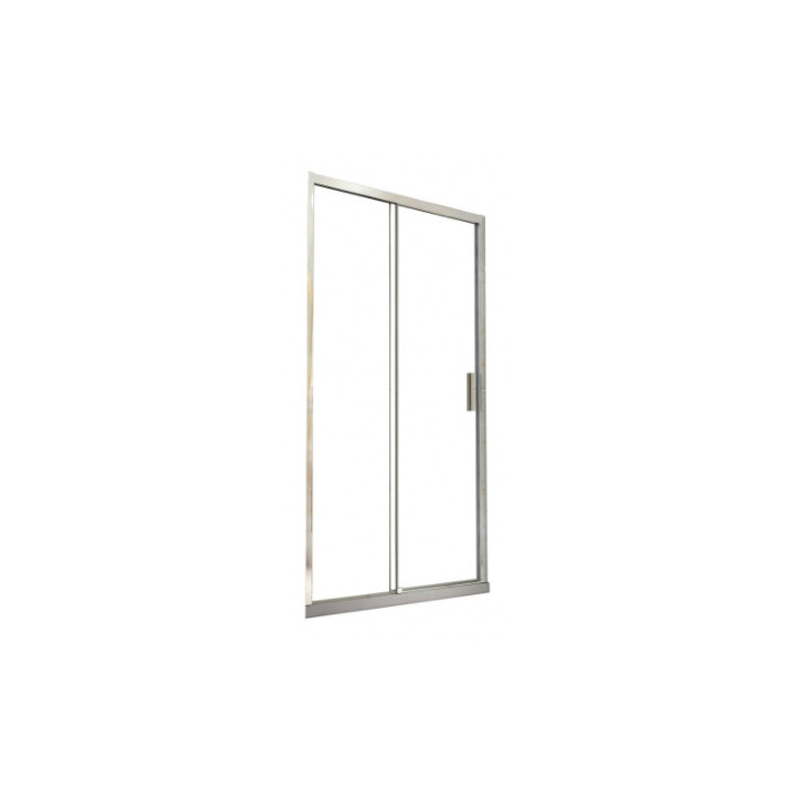 Drzwi prysznicowe do wnęki Besco Viva, 100x195cm, lewe, wahadłowe, szkło przejrzyste, profil chrom