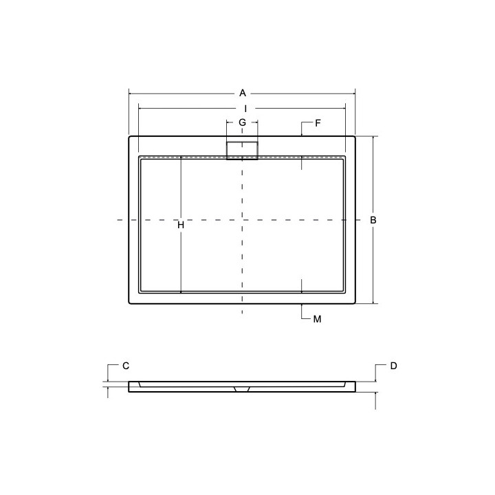 Brodzik prostokątna Besco Axim Ultraslim, 100x80cm, akrylowy, biały