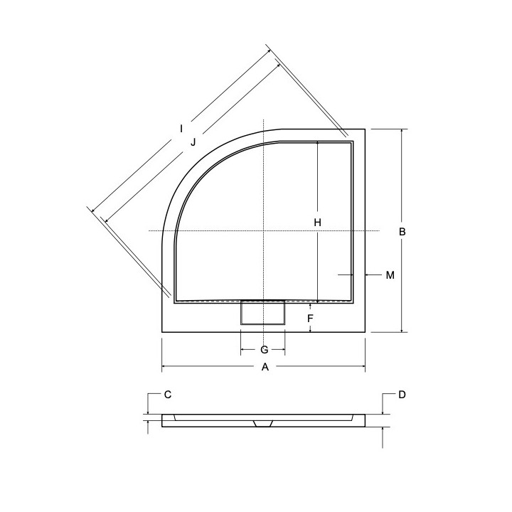Brodzik kwadratowy Besco Axim Ultraslim, 80x80cm, akrylowy, biały