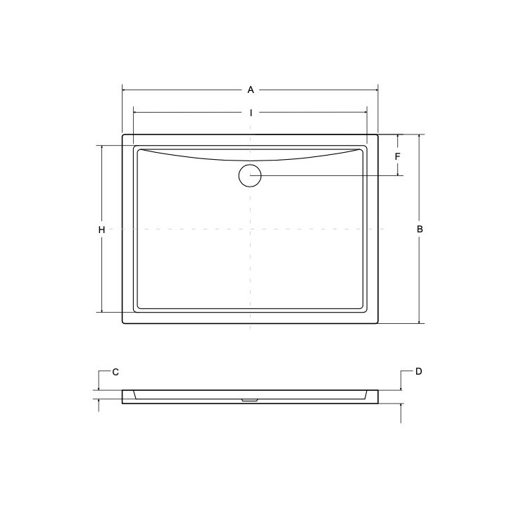 Brodzik prostokątny Besco Nox Ultraslim, 140x90cm, czarna kratka maskująca, konglomeratowy, biały