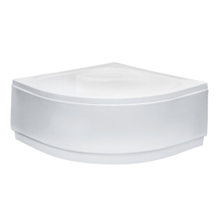 Brodzik kwadratowy Besco Aquarius Slimline, 90x90cm, akrylowy, biały