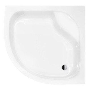 Brodzik kwadratowy Besco Aquarius Slimline, 90x90cm, akrylowy, biały
