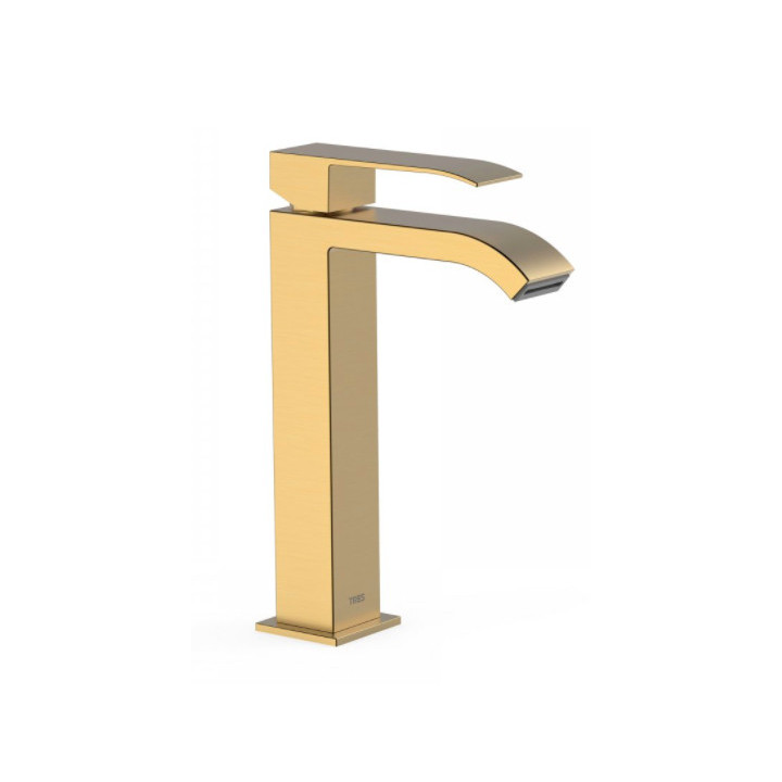 Bateria umywalkowa Tres Cuadro wysokość 24 cm, chrom- sanitbuy.pl