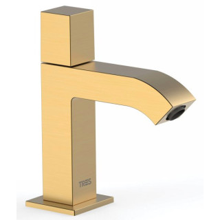 Bateria bidetowa Tres Caudro Colors, stojąca, wysokość 115mm, złoty matowy