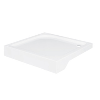 Brodzik kwadratowy Besco Ares, 90x90cm, akrylowy, biały