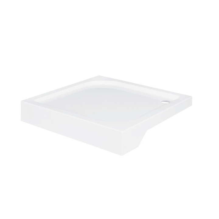 Brodzik kwadratowy Besco Ares, 90x90cm, akrylowy, biały