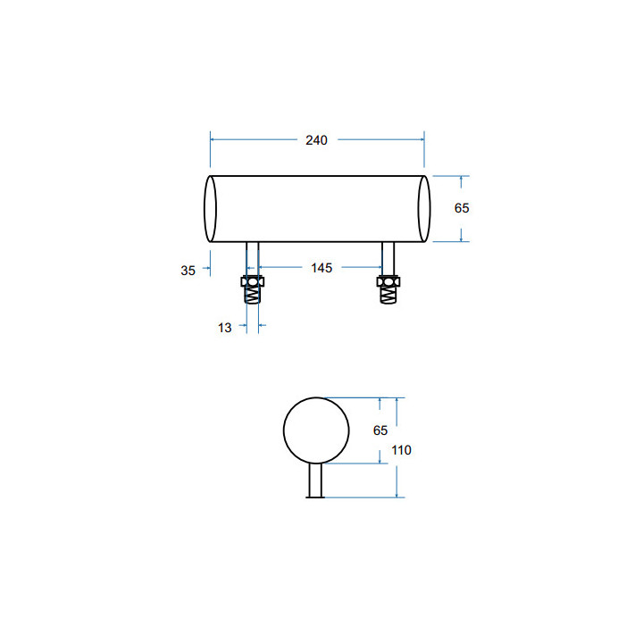 Zagłówek Besco Talia 38x31,5cm, biały
