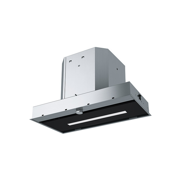 Okap nablatowy Franke Mythos FMY 905 HE, 52x9cm, stal szlachetna/czarne szkło