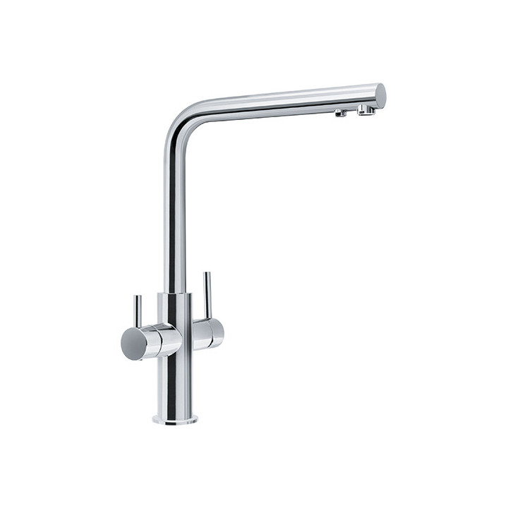 Bateria kuchenna Franke Old Scotland Clear Water, obracana wylewka, wysokość 295mm, filtrowanie wody, chrom
