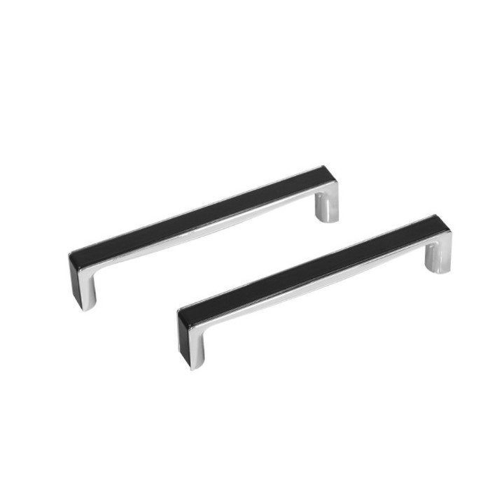 Uchwyt wannowy Besco Oxa, 17cm, chrom/biały