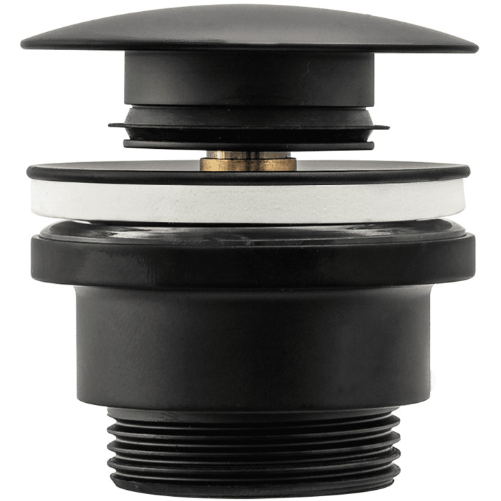 Korek klik-klak Rea, z przelewem, czarny mat