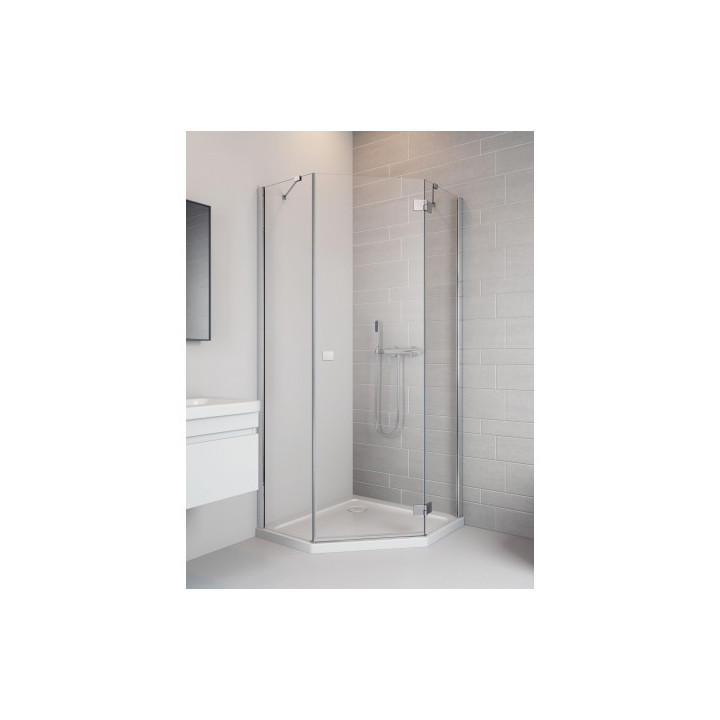 Kabina Radaway Essenza New PTJ symetryczna prawa, 90x90