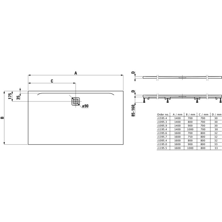 Brodzik kwadratowy Laufen Pro Marbond, 90x90cm, ultrapłaski, biały