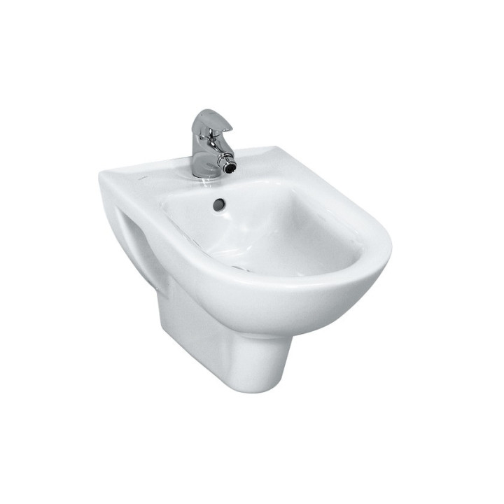 Bidet podwieszany Laufen Pro, 56x36cm, z podcięciem na wężyki doprowadzające wodę, biały