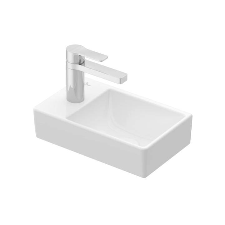 Umywalka meblowa mała Villeroy&Boch, 36x22cm, lewa, Weiss Alpin