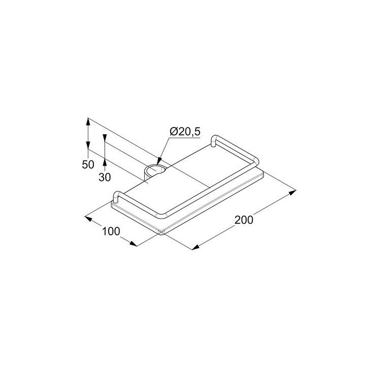 Półka do zestawu KLUDI COCKPIT Explorer 8005005-00
