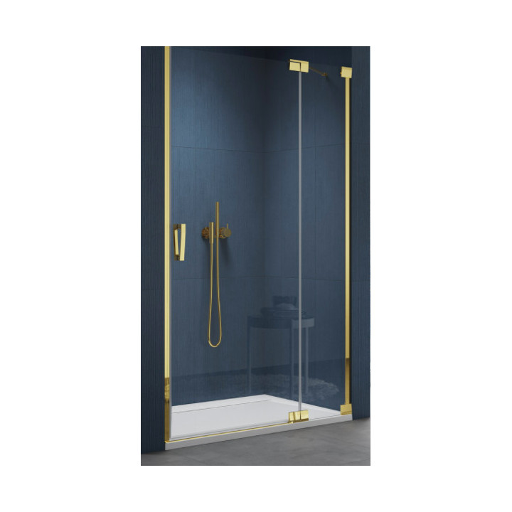 Drzwi prysznicowe Sanswiss Caudra CA13, prawe, 90cm, szkło przejrzyste, profil złoty