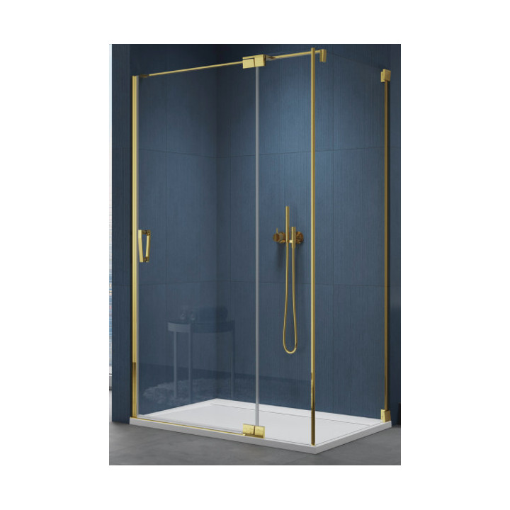 Drzwi prysznicowe Sanswiss Caudra CA13, prawe, 90cm, szkło przejrzyste, profil złoty