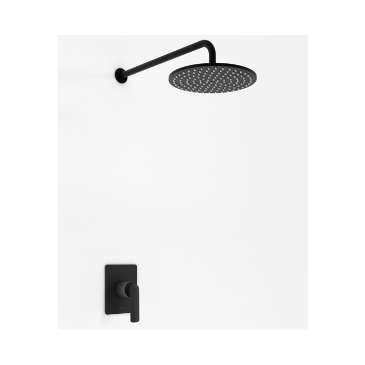 Podtynkowy zestaw prysznicowy Kohlman Experience, z deszczownicą kwadratową 25cm, 1 wyjście wody, chrom