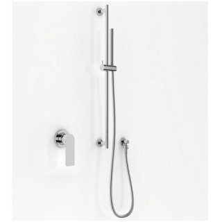 Zestaw prysznicowy Kohlman Proxima, podtynkowy, 1 wyjście wody, z relingiem, chrom