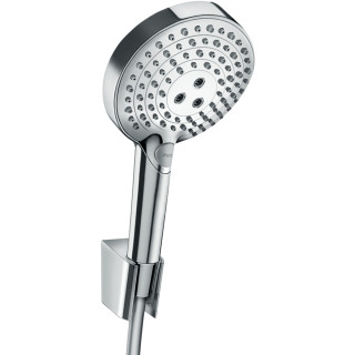 Punktowy zestaw prysznicowy Hansgrohe Raindance Select S, 120 3jet, słuchawka 3-funkcyjna z uchwytem i wężem 160cm, chrom