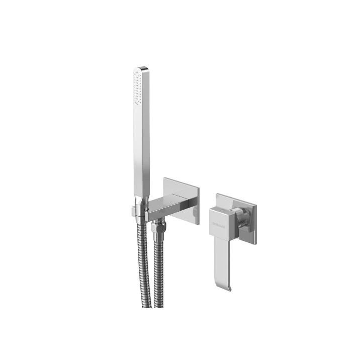 Bateria bidetowa Kohlman Axis, podtynkowa, 2-otworowa, chrom