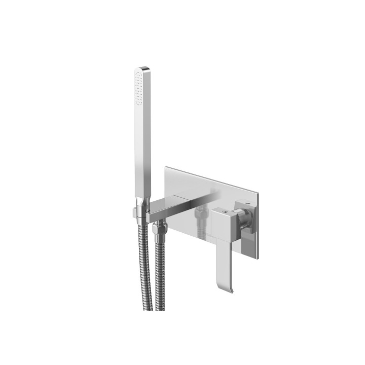 Bateria bidetowa Kohlman Axis, podtynkowa, 2-otworowa, chrom