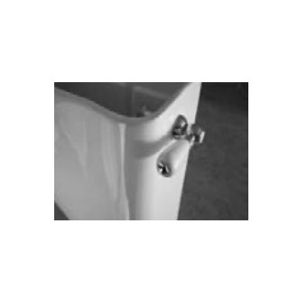 Mechanizm spłukujący Kerasan Retro, z uchwytem bocznym, do spłuczek kompaktowych, chrom