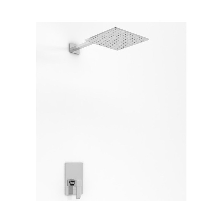 Zestaw prysznicowy Kohlman Axis, podtynkowy, okrągła deszczownica 20cm, 1 wyjście wody, chrom